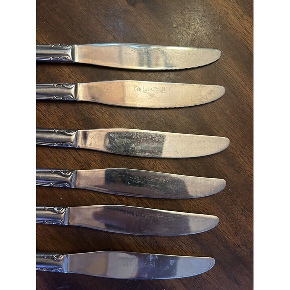 8pc J. H. CARLYLE stainless CAY 1 knife 8 3/4" - Picture 3 of 6